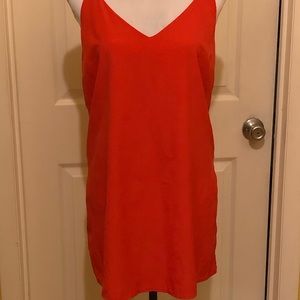 Preowned red Racer back top by Dalia